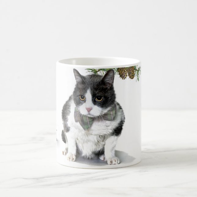 Caneca De Café Caneca: Felix, o gato, acampando em agosto (Centro)