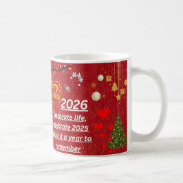 Caneca De Café “Caneca Feliz Ano Novo 2026 – Celebre com Brilho