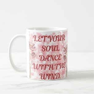 Caneca De Café Caneca Free Spirit Girl Café com Citação Inspira