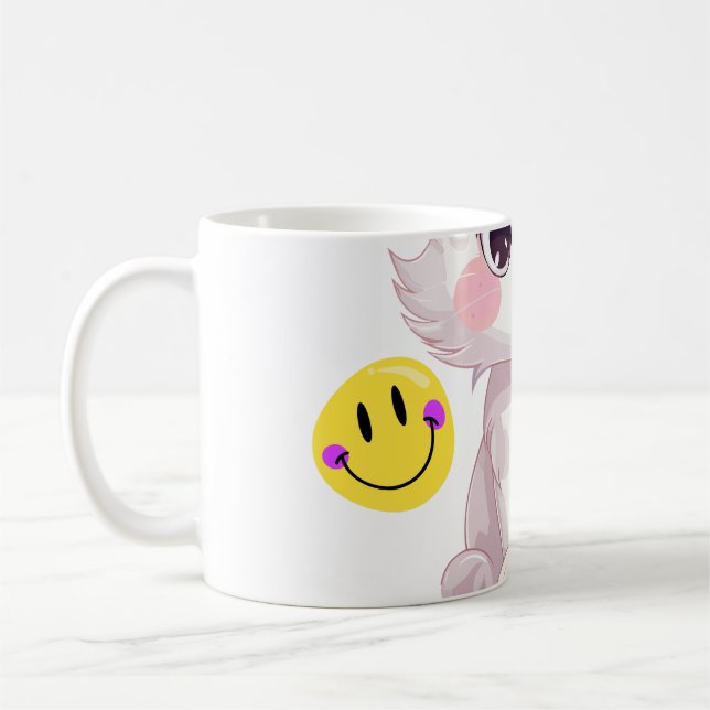 Caneca De Café "Caneca Gato Fofo Com Patas Nuvem" (Esquerda)