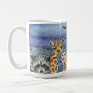 Caneca De Café Caneca: Joanna Voando Sobre Animais