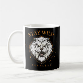 Caneca De Café Caneca Leão Destemido Selvagem | Café Estético Ous