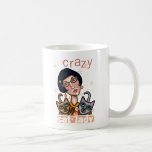 Caneca De Café Caneca louca da senhora café do gato