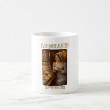 Caneca Mesmo Jane Austen Parou para Café