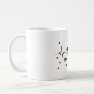 Caneca De Café Caneca Meu Coração Late por Café