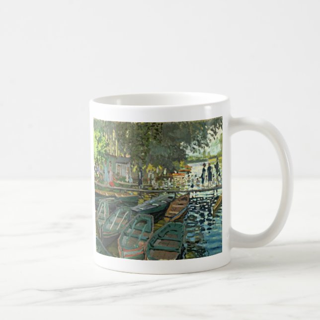 Caneca De Café Caneca: Monet-Bathers-em-La-Grenouillere (Direita)