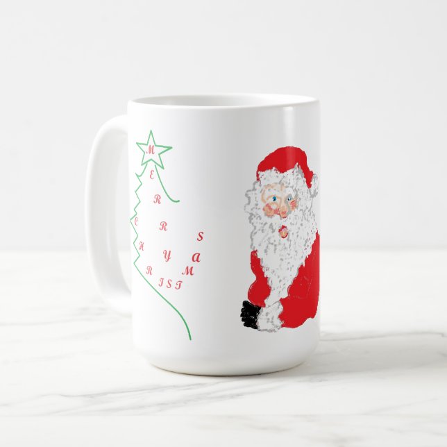 Caneca De Café Caneca: Natal com Papais noeis (Frente Esquerda)