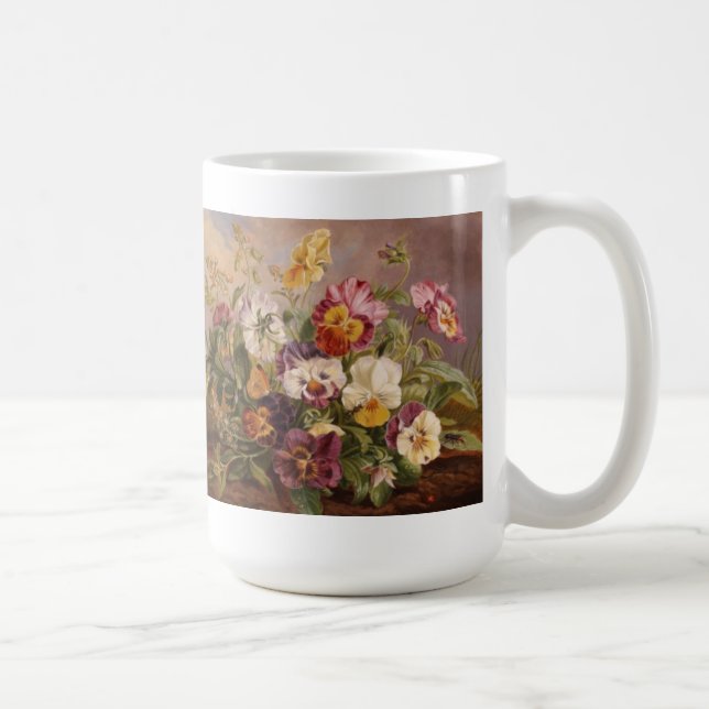 Caneca De Café Caneca-Pansies (Direita)