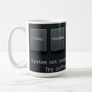 Caneca De Café Caneca Reinicialização Café – Design Divertido Ins