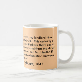 Caneca De Café Caneca, Wuthering Heights por Emily Bronte, 1847