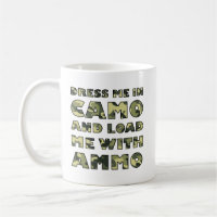 Caneco Divertido de Caça Camo e Munição