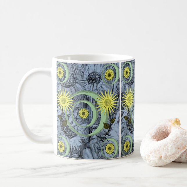 Caneca De Café Canela de girassol (Com Donut)