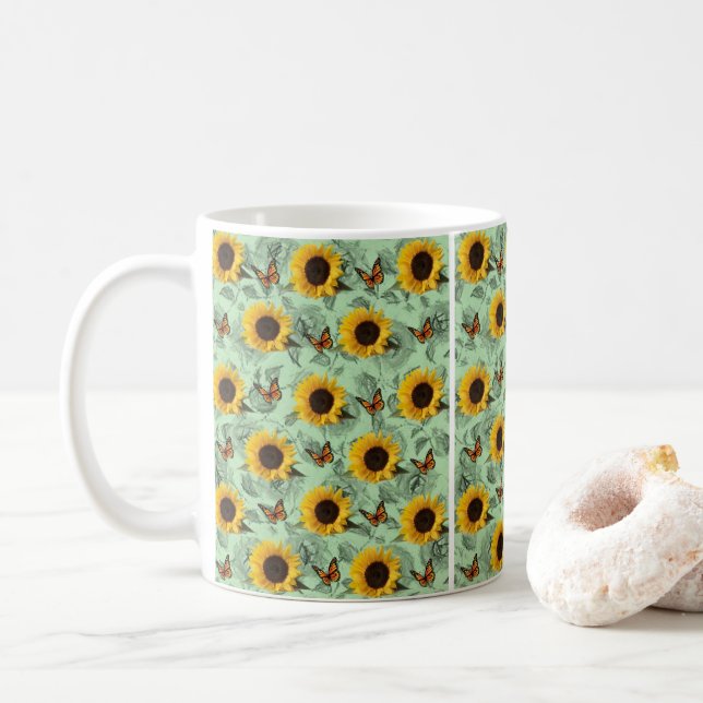 Caneca De Café Canela de girassol (Com Donut)