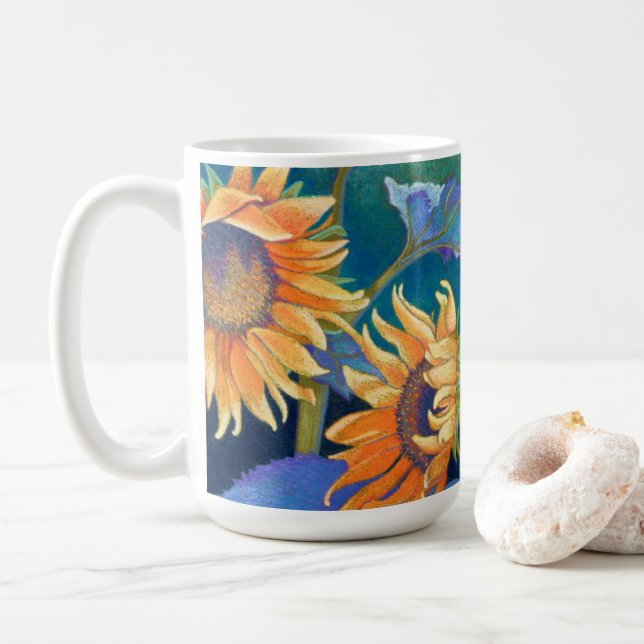 Caneca De Café Canela de girassol (Com Donut)