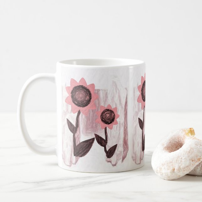 Caneca De Café Canela de girassol (Com Donut)