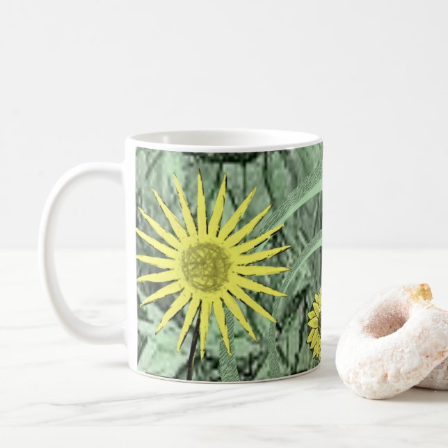 Caneca De Café Canela de girassol (Com Donut)