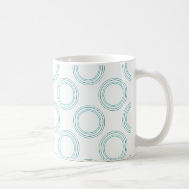 Caneca De Café Canela Leve Perfeitamente Luxuosa, Teal (Direita)