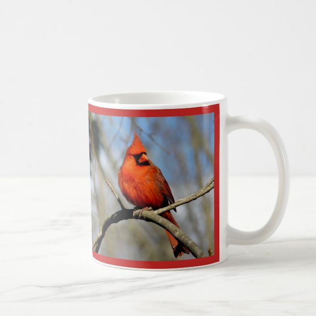 Caneca De Café Canela Vermelha Cardinal (Direita)