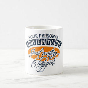 Caneca De Café Caneta ADVENTURE - escolha estilo e cor