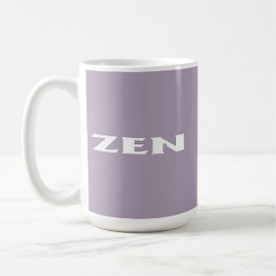 Caneca De Café Caneta branca de cinza Zen