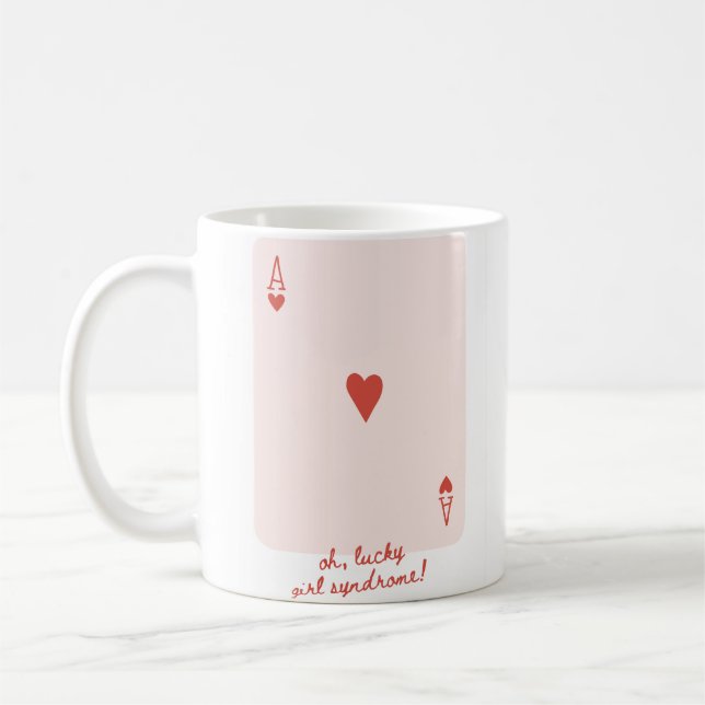 Caneca De Café Caneta da Síndrome de Lucky Girl (Esquerda)