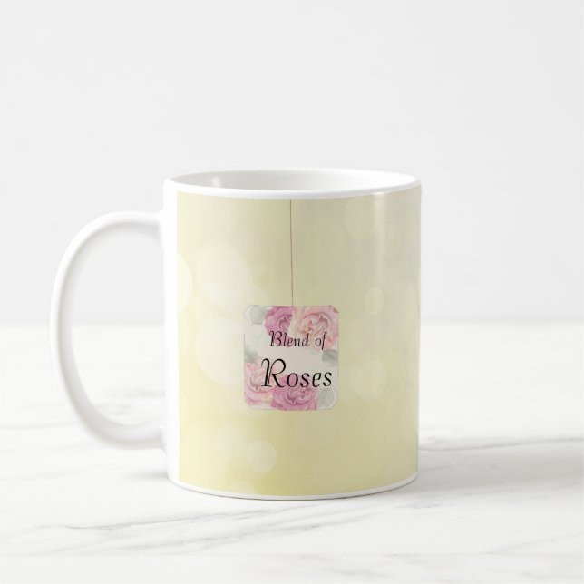 Caneca De Café Caneta de chá Personalizável "Mistura de Rosas" (Esquerda)
