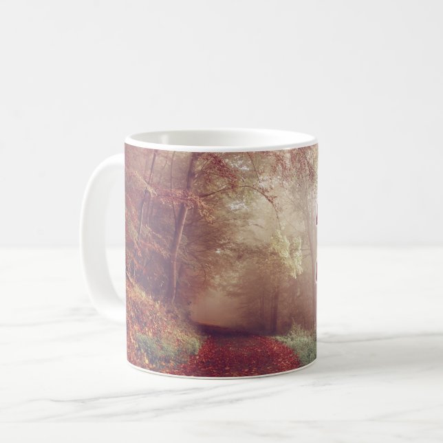 Caneca De Café Caneta de Cotação de Vida (Frente Esquerda)