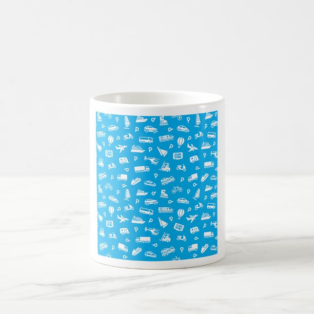 Caneca De Café Caneta de Ícones de Transporte (Criador carregado)