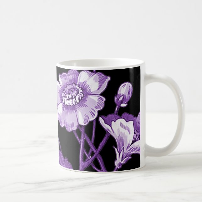 Caneca De Café Caneta de lavanda Boho (Direita)