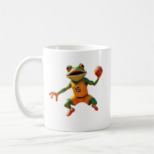 Caneca De Café Caneta de mão direita de Sapo de basquete