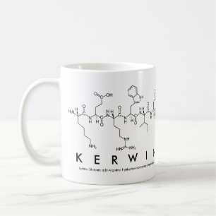 Caneca De Café Caneta de nome de peptídeo Kerwin