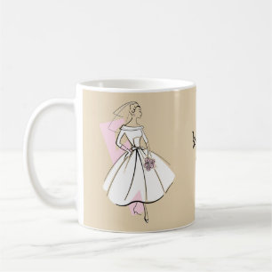 Caneca De Café Caneta de texto neutro de moda