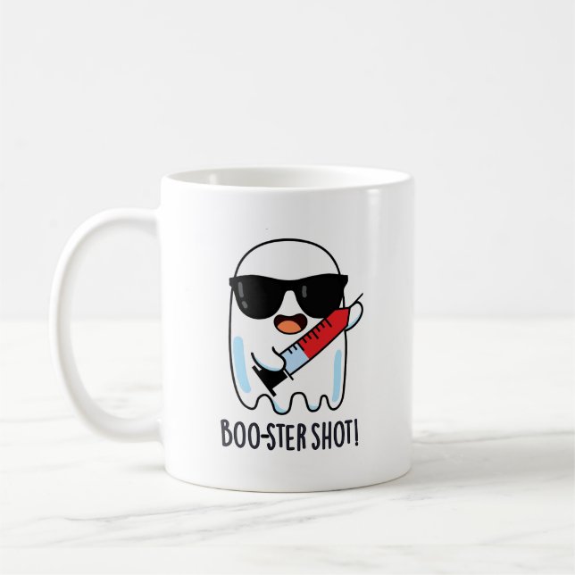 Caneca De Café Caneta de Vacina Fantasma Engraçado com Boo-ster (Esquerda)