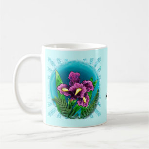 Caneca De Café Caneta Dewdrop iris