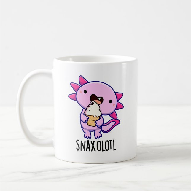 Caneca De Café Caneta Engrenada Axolotl (Esquerda)