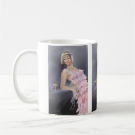 Caneca De Café Caneta Flapper Springtime