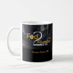 Caneca De Café Caneta Galáxia Fed2Founder- Personalizada