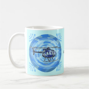 Caneca De Café Caneta Helicóptero do Sky Chopper