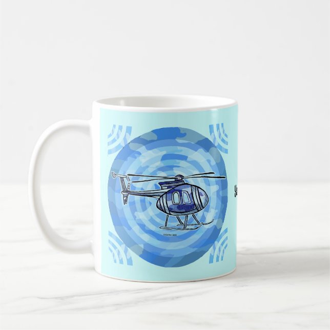 Caneca De Café Caneta Helicóptero do Sky Chopper (Esquerda)