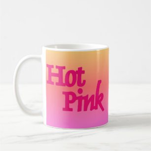 Caneca De Café Caneta inversa rosa-quente