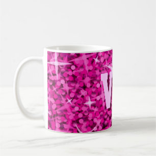 Caneca De Café Caneta 'MÃE VIP' rosa brilhante