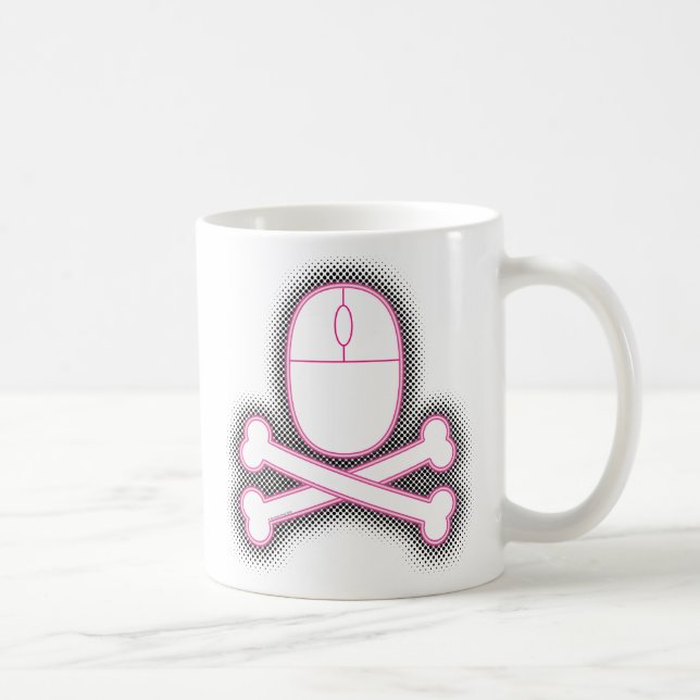 Caneca De Café Caneta "MOUSE & BONES" (Direita)