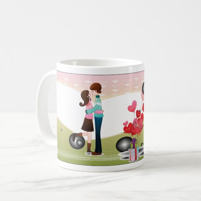 Caneca De Café caneta personalizada exclusiva (Frente Esquerda)