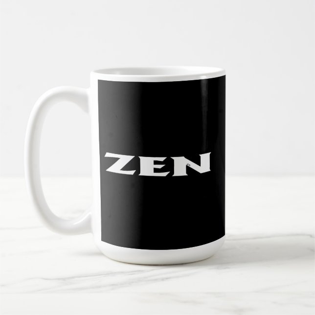 Caneca De Café Caneta preta branca Zen (Esquerda)