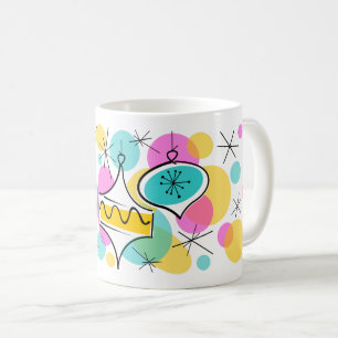 Caneca De Café Caneta Retro Tree Baubles