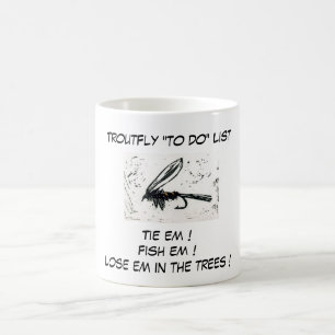 Caneca De Café Caneta "To Do List" de Trout auriculares da Dourad