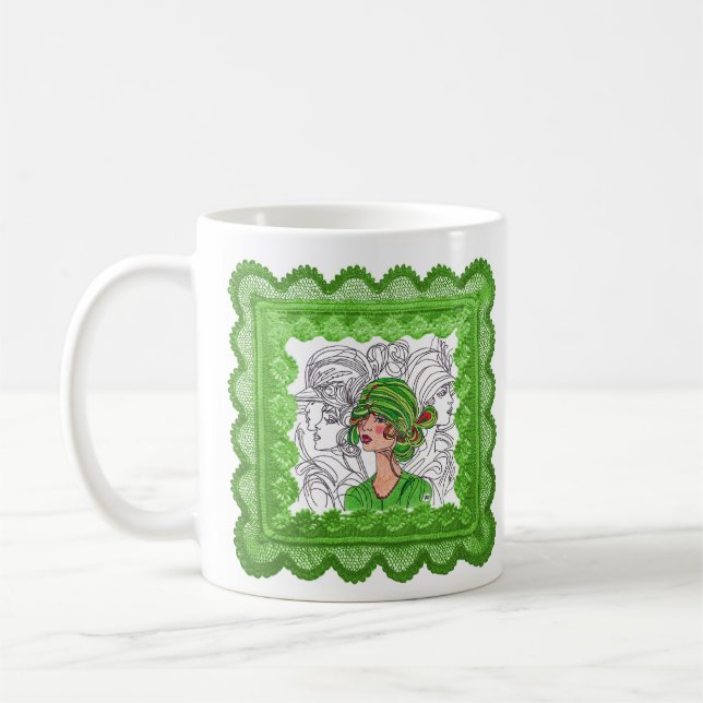 Caneca De Café Caneta verde Igrl (Esquerda)