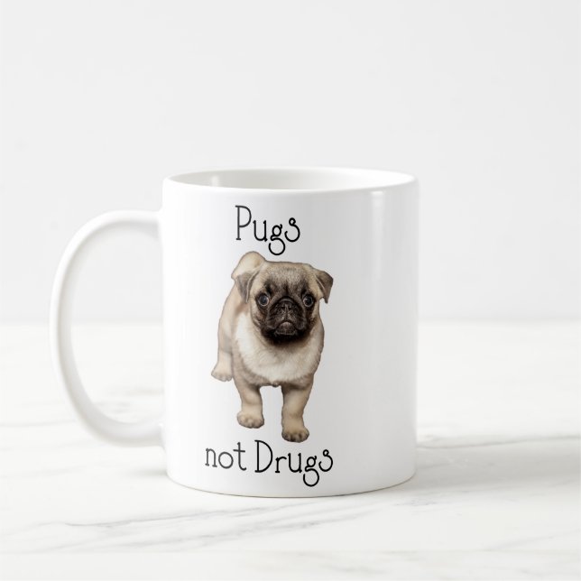 Caneca De Café Canetas não Drogas Cãozinho (Esquerda)