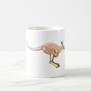 Caneca De Café Canguru de salto