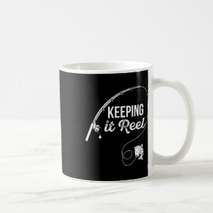 Caneca De Café Cânha de Pesca Divertida Mantendo a Coisa Real Pia